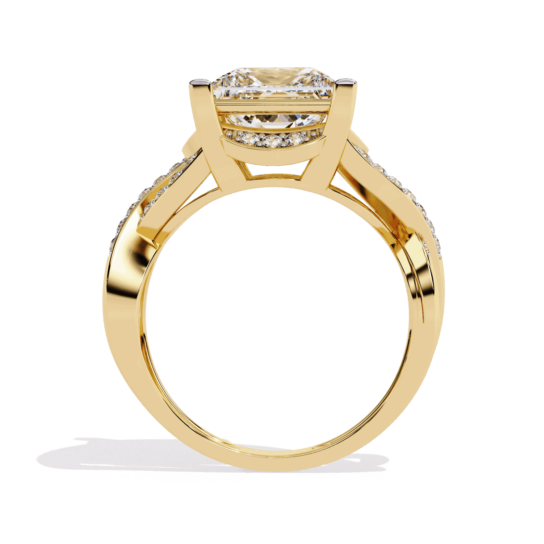 3.5 Carat Princess Party Ready Cocktail Ring in Moissanite | House of Estara