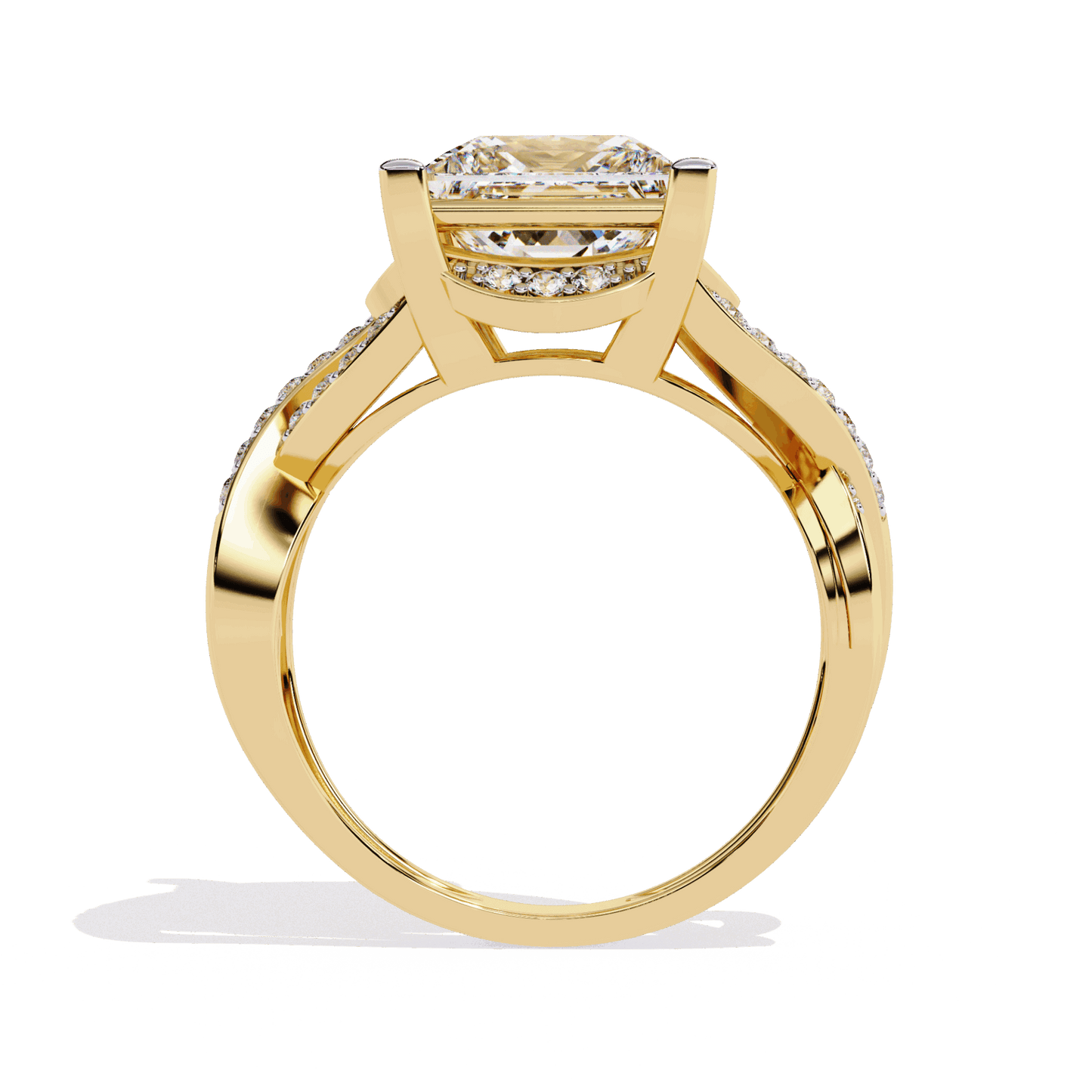 3.5 Carat Princess Party Ready Cocktail Ring in Moissanite | House of Estara