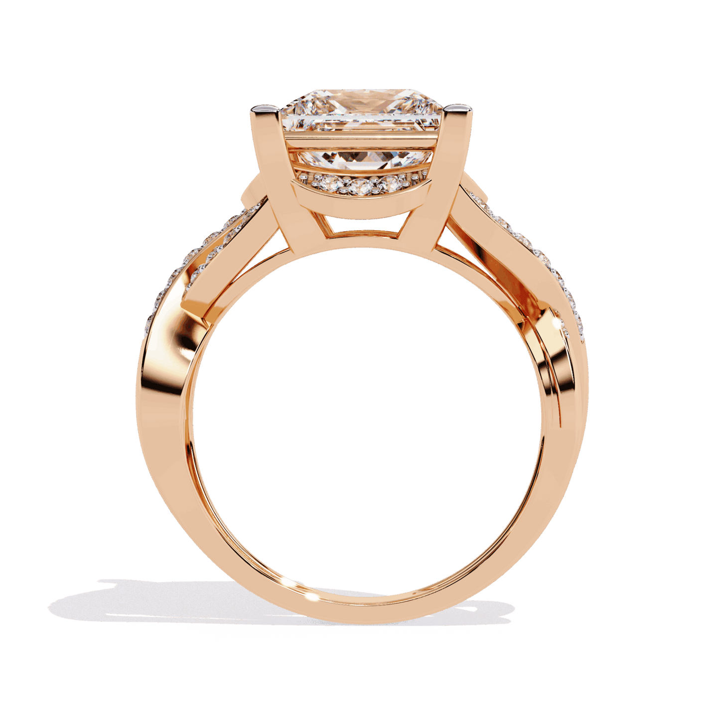 3.5 Carat Princess Party Ready Cocktail Ring in Moissanite | House of Estara