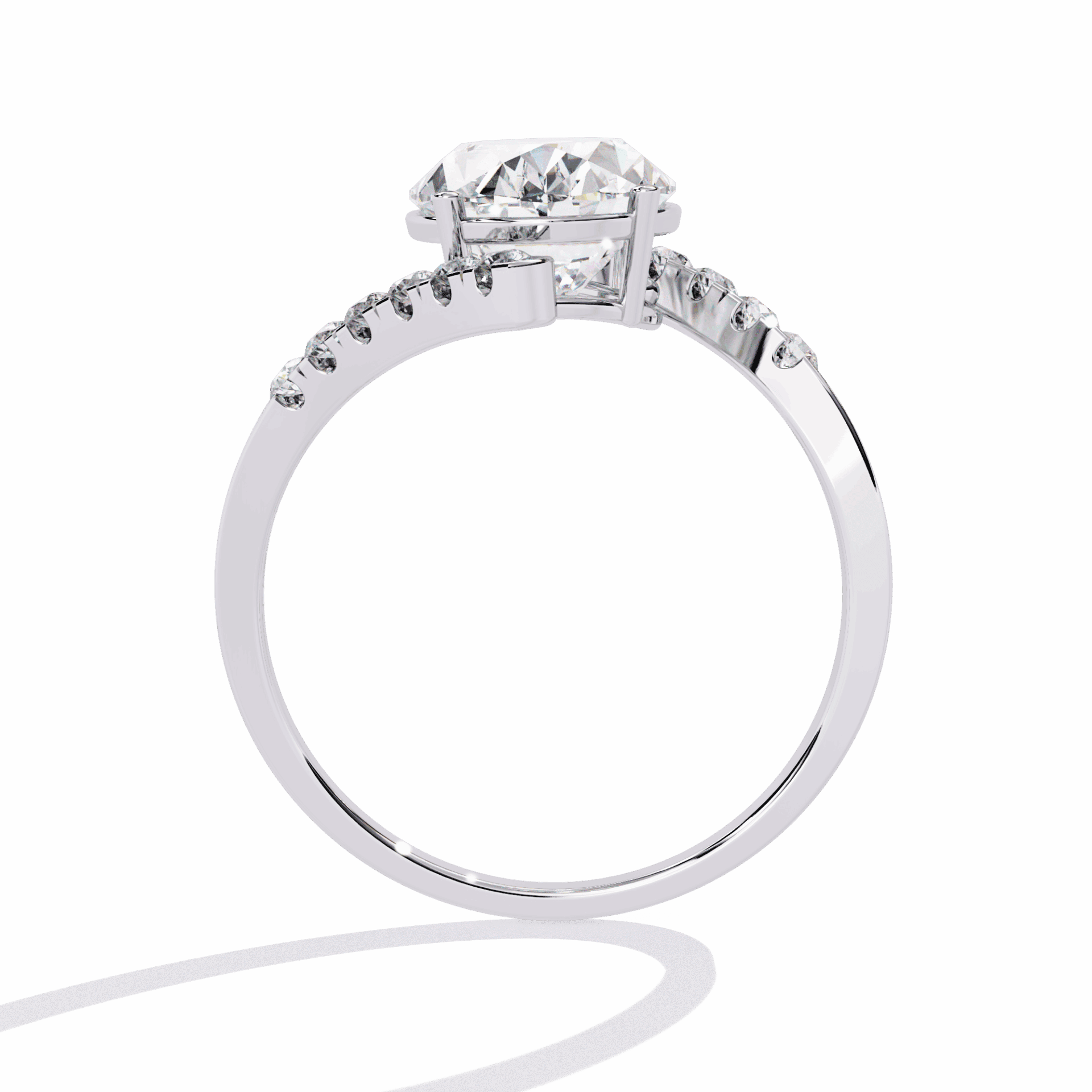 2.5 Carat Oval Signature Wear Ring in Moissanite | House of Estara
