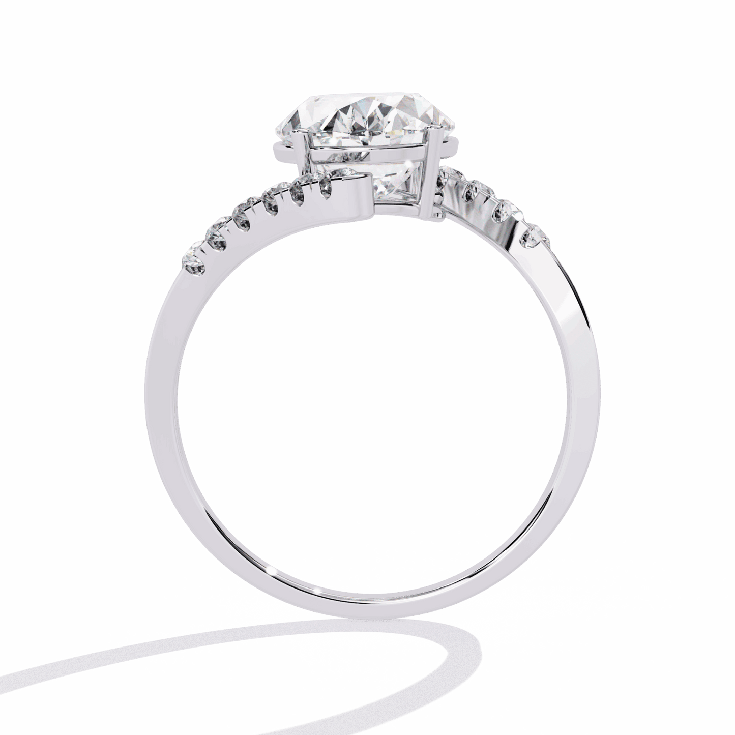 2.5 Carat Oval Signature Wear Ring in Moissanite | House of Estara