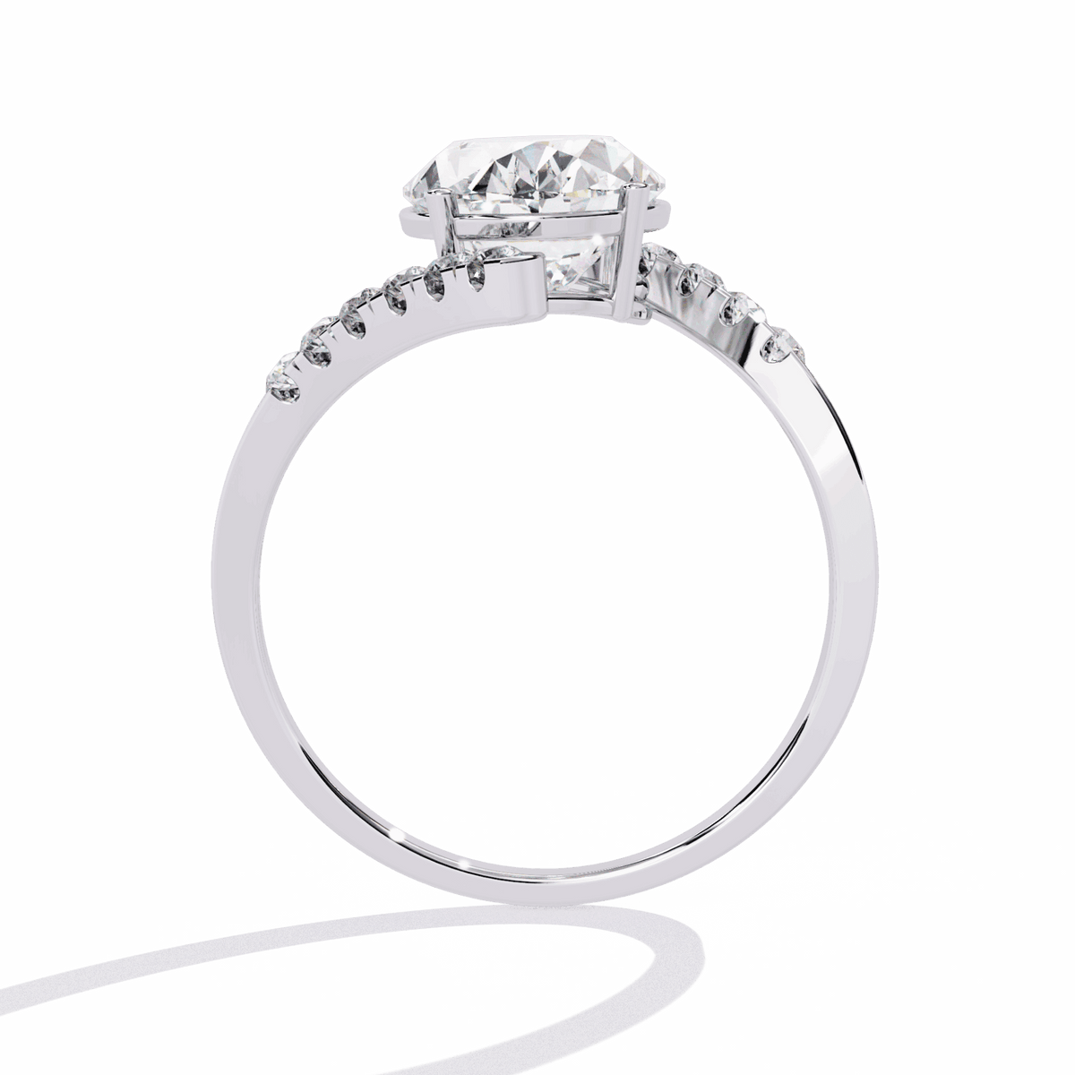2.5 Carat Oval Signature Wear Ring in Moissanite | House of Estara