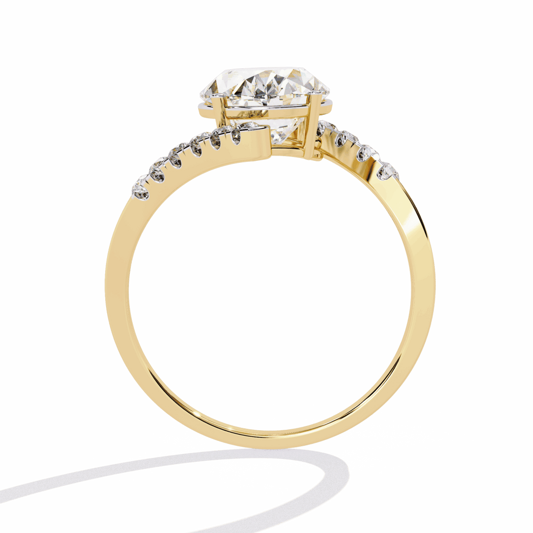 2.5 Carat Oval Signature Wear Ring in Moissanite | House of Estara