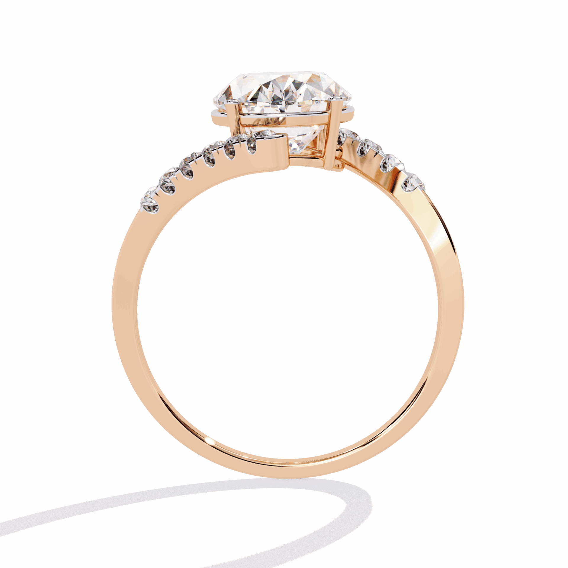 2.5 Carat Oval Signature Wear Ring in Moissanite | House of Estara